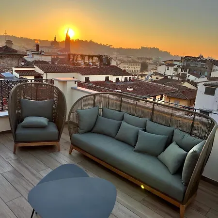 公寓 Acciaiuoli Penthouse Terrace View