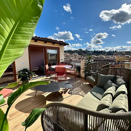 Acciaiuoli Penthouse Terrace View