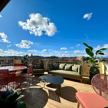 公寓 Acciaiuoli Penthouse Terrace View